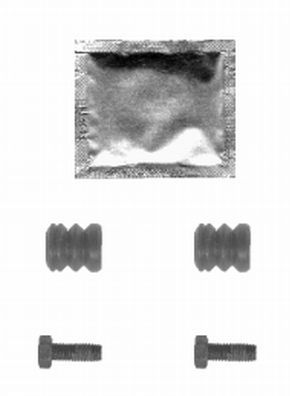 HELLA PAGID priedų komplektas, diskinių stabdžių trinkelės 8DZ 355 204-891